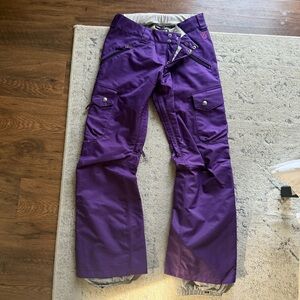 Burton Purple Snowboard Pants